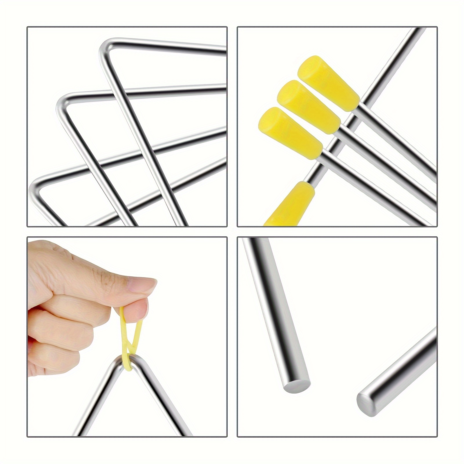 Musical Instrument Triangle - 1SET Instrumen Segitiga dengan Striker 8