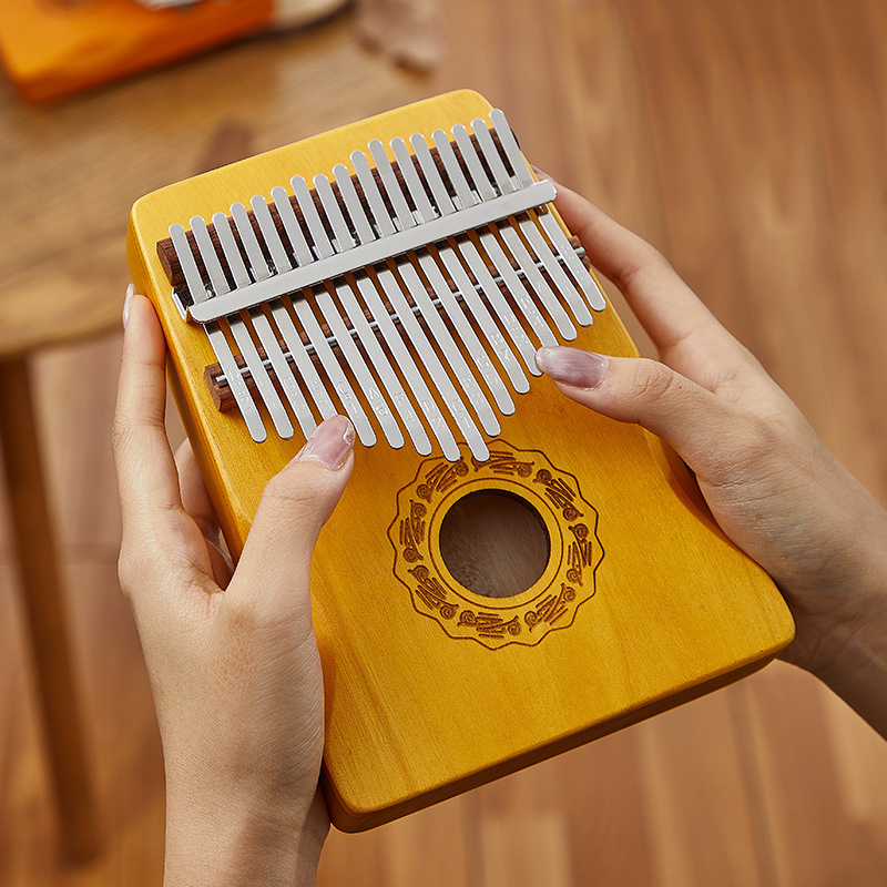 Musical Instrument Keyboard - Hluru Kalimba 17 Kunci, Piano Jari
