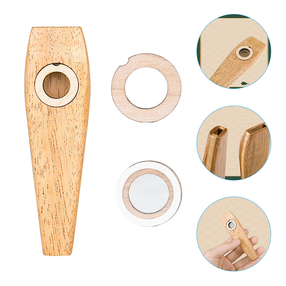 Musical Instrument Keyboard - 1 Set Kazoo Kayu Buatan Tangan,