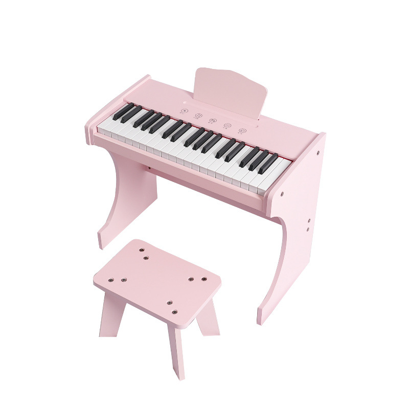 Musical Instrument No Touch - Piano Elektronik Kayu untuk Anak-anak, dengan