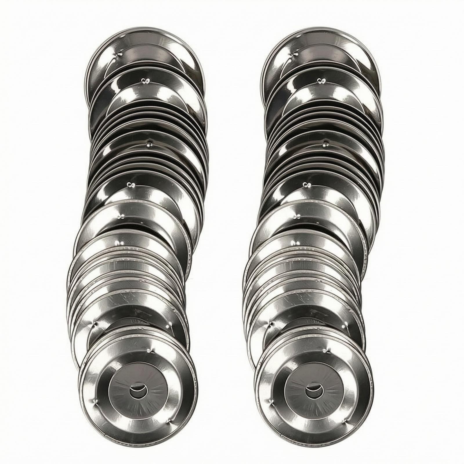Musical Instrument Diy - 50 buah Lonceng Tamborin Baja Bulat