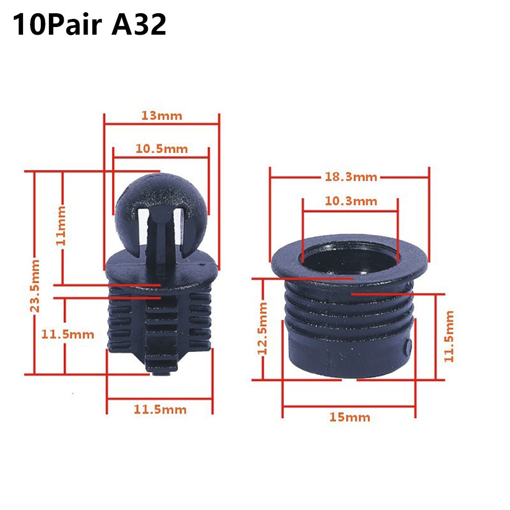 Musical Instrument Diy - 10 Pasang Klip Sekrup Penjepit Grill