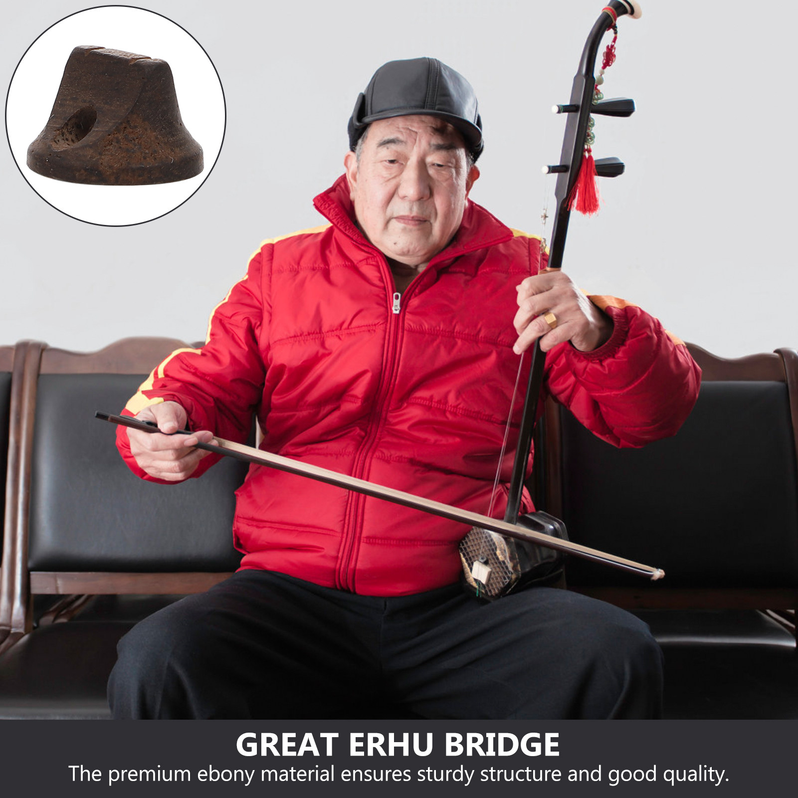 Musical Instrument Ancient - 2 Buah Jembatan Erhu Cina Bahan