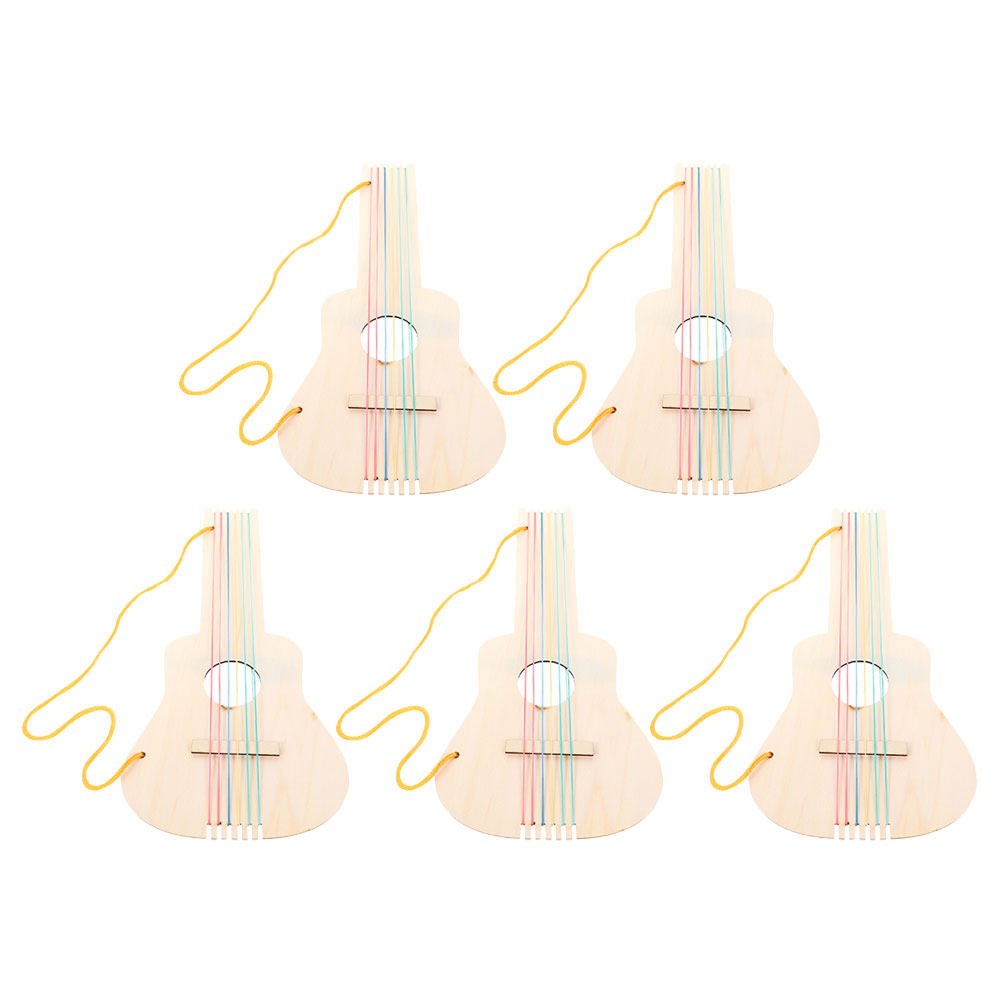 Musical Instrument Diy For Kids - 5 Buah Gitar Kayu Polos untuk