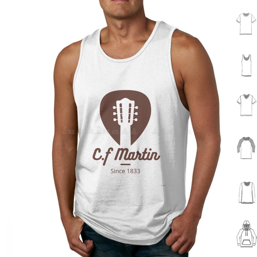 Musical Instrument Companies - Gitar 1833 Tank Top Print Cotton