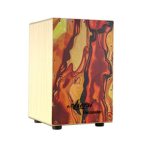 Musical Instrument Drum - Kotak Cajon Kayu Berwarna, Kit Drum,