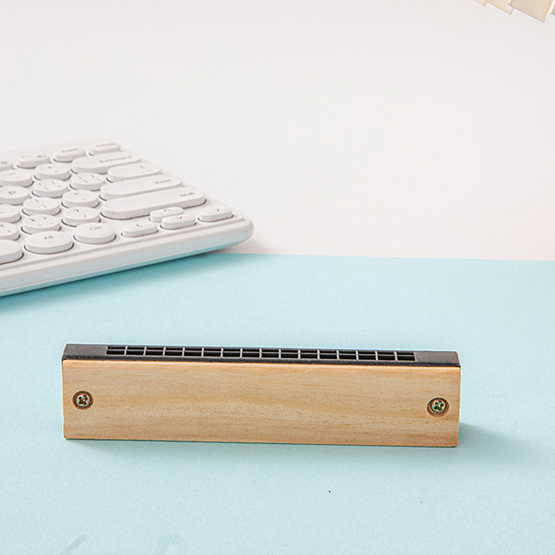 1 Buah Harmonika Kayu DIY 16 L - Musical Instrument Diy For Kids ulasan dan harga