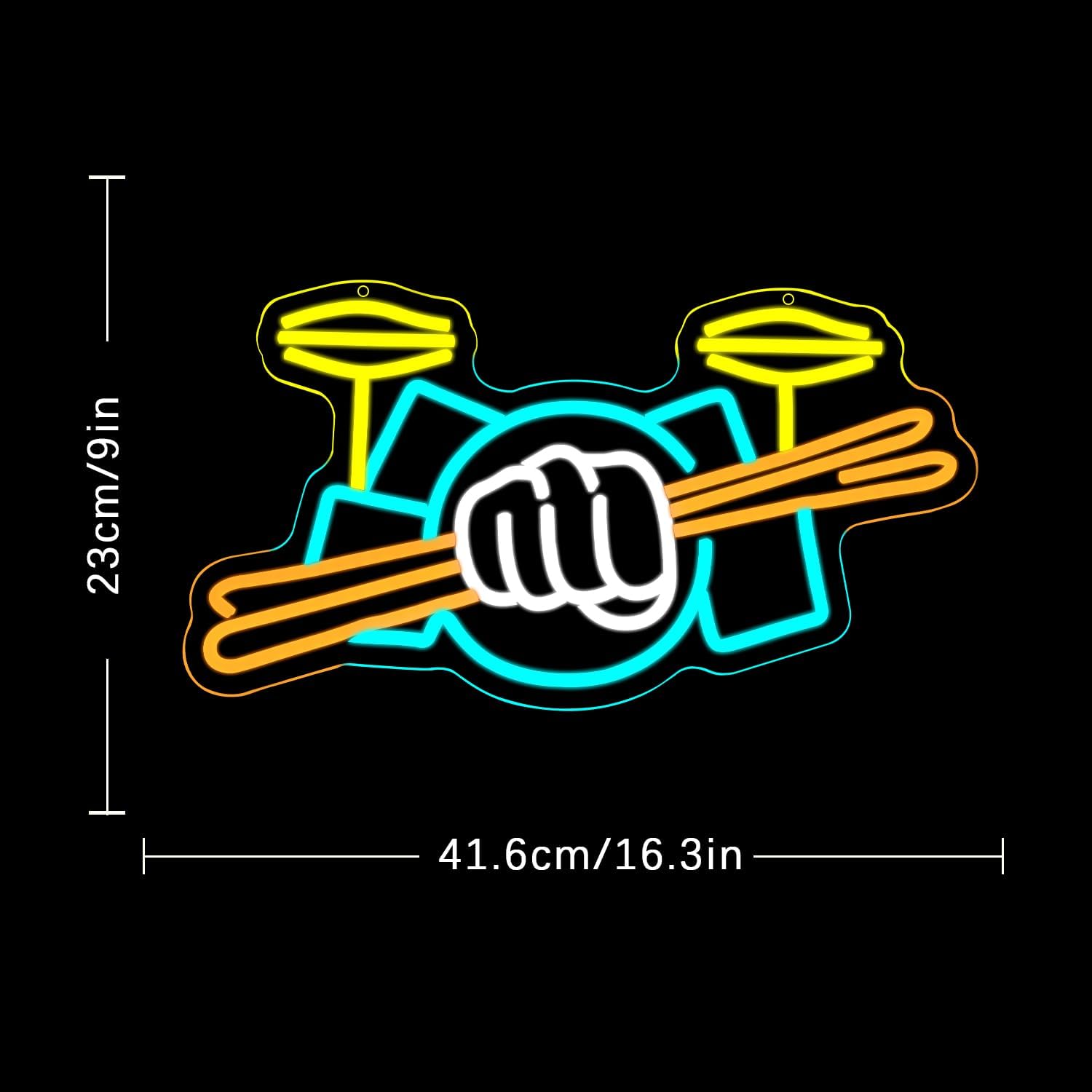 Lampu Neon LED Set Drum Berten - Musical Instrument Of ulasan dan harga