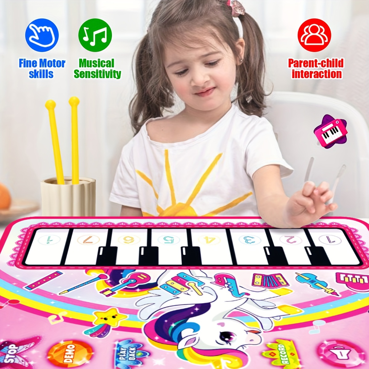 Matras Musik Sensorik 3 in 1 d - Musical Instrument No Touch ulasan dan harga
