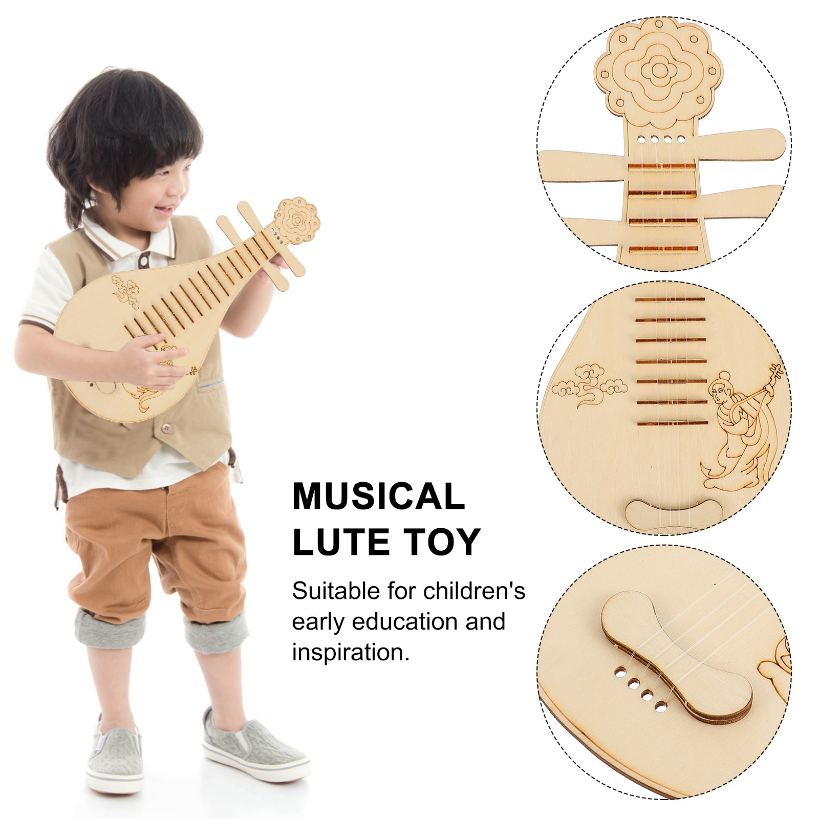 3 Set Peralatan Pembuatan Lute - Musical Instrument Diy For Kids ulasan dan harga