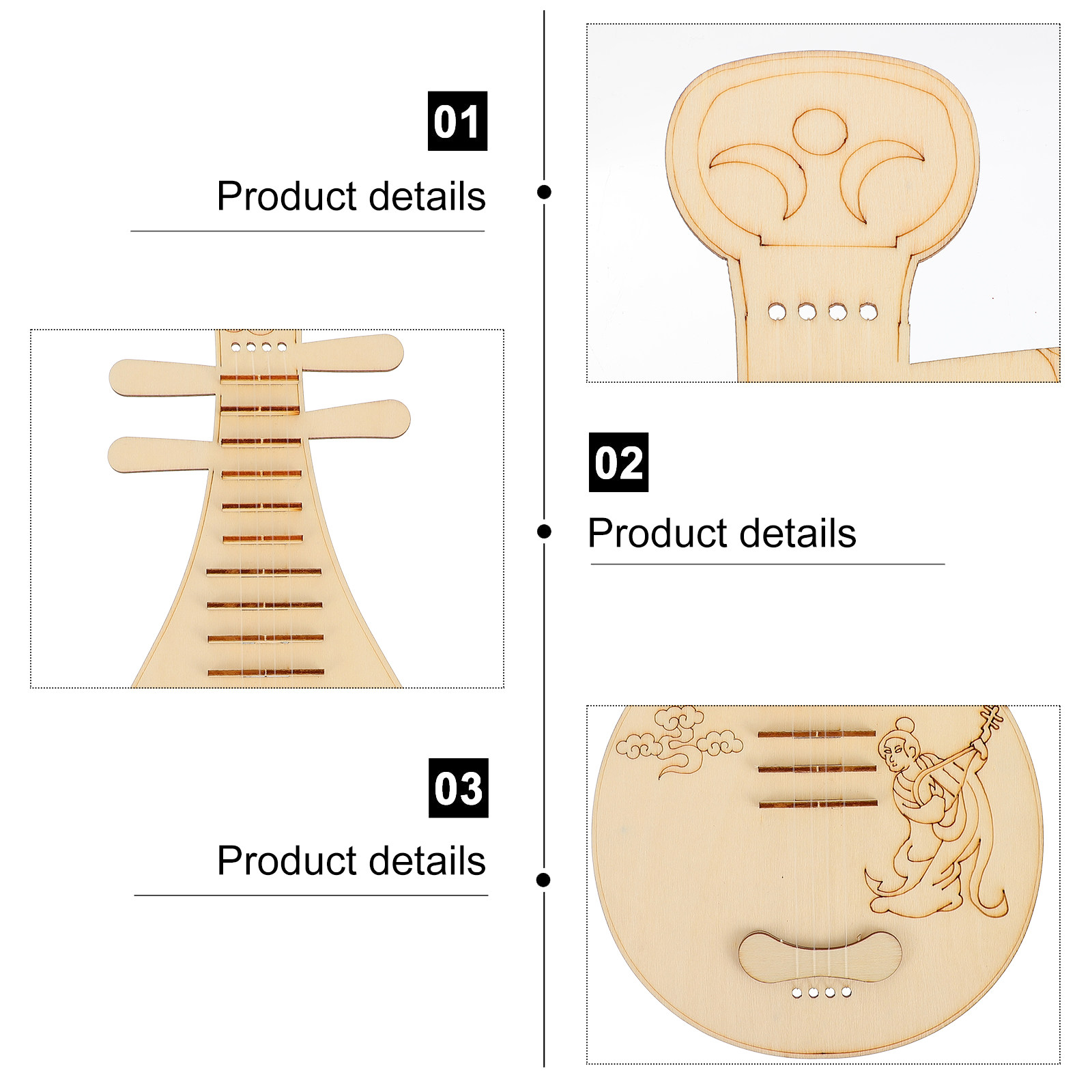 3 Buah Alat Musik Kayu Bergaya - Musical Instrument Diy For Kids ulasan dan harga