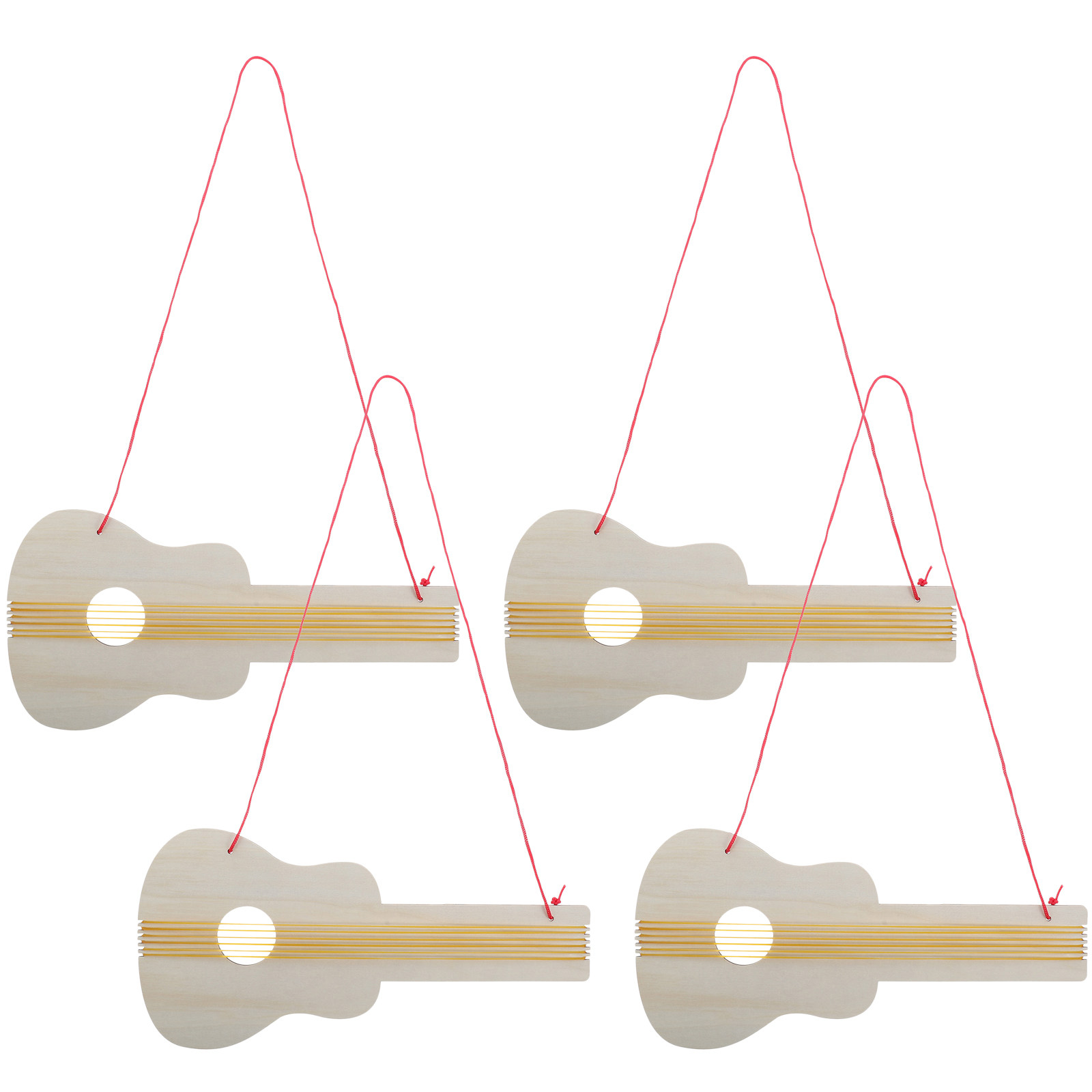 4 Buah Gitar Kayu Anak-anak DI - Musical Instrument Diy For Kids ulasan dan harga