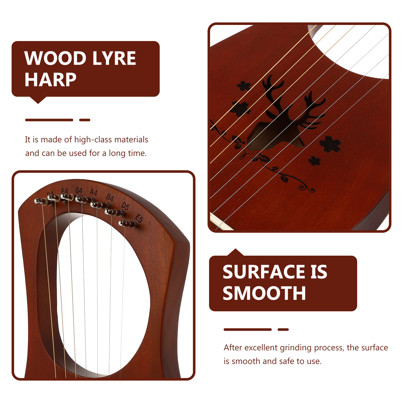 1 Set Alat Musik Harpa Kayu Be - Musical Instrument Ancient ulasan dan harga