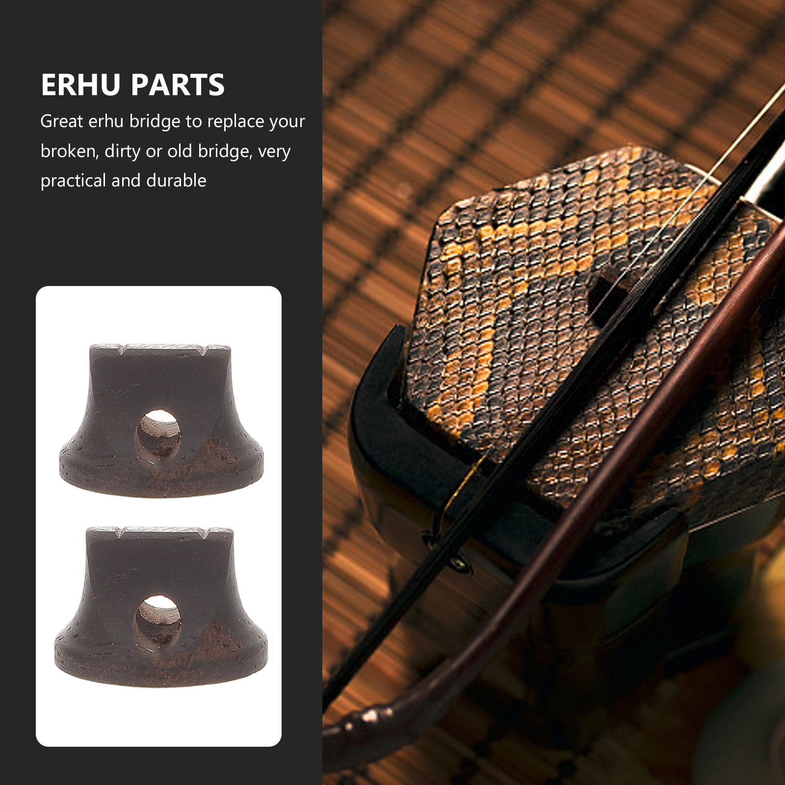 2 Buah Jembatan Erhu Cina Baha - Musical Instrument Ancient ulasan dan harga
