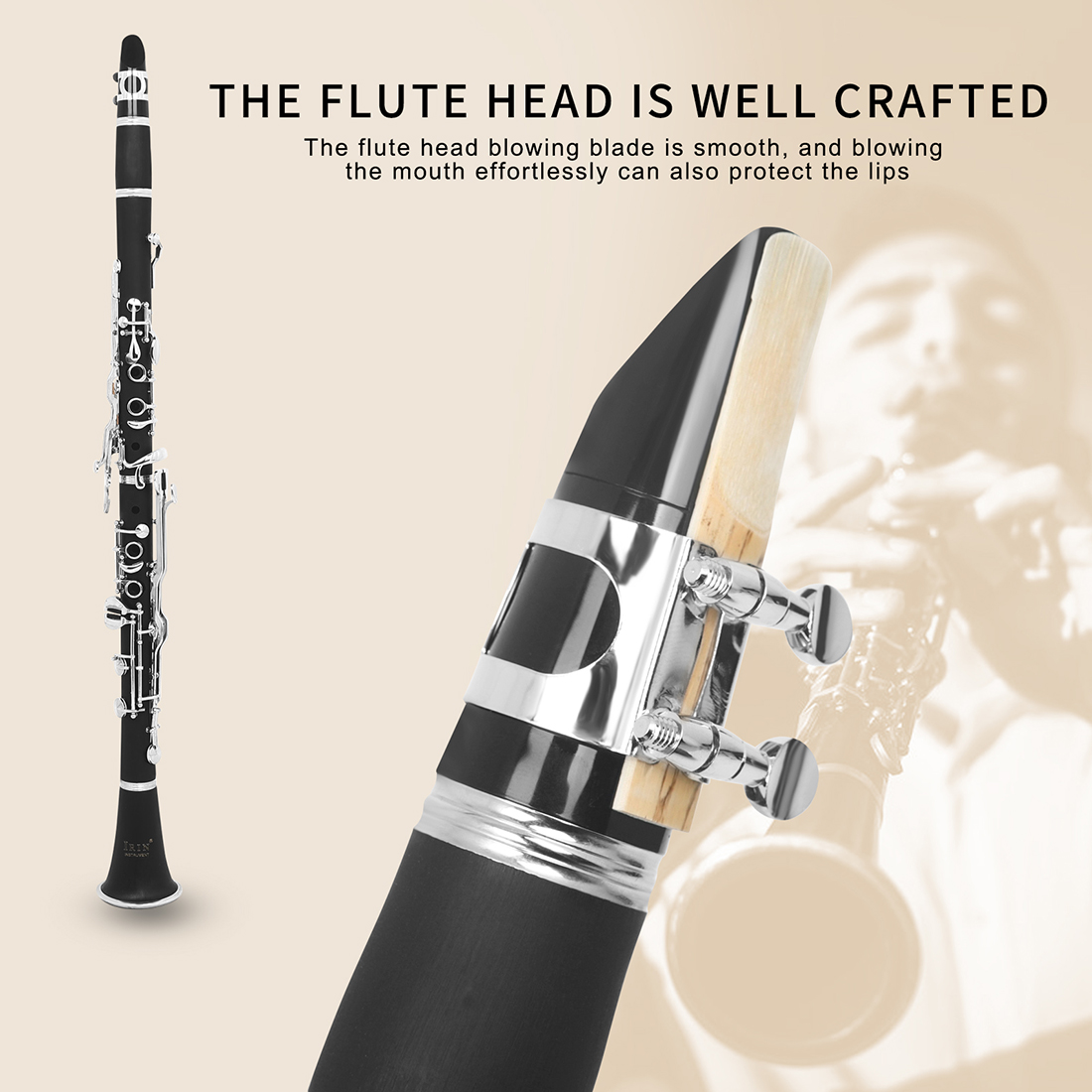 Klarinet IRIN Nada G 17 Tombol - Musical Instrument German ulasan dan harga