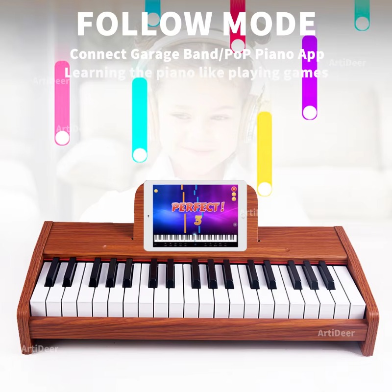 Piano Kayu untuk Anak-anak den - Musical Instrument No Touch ulasan dan harga