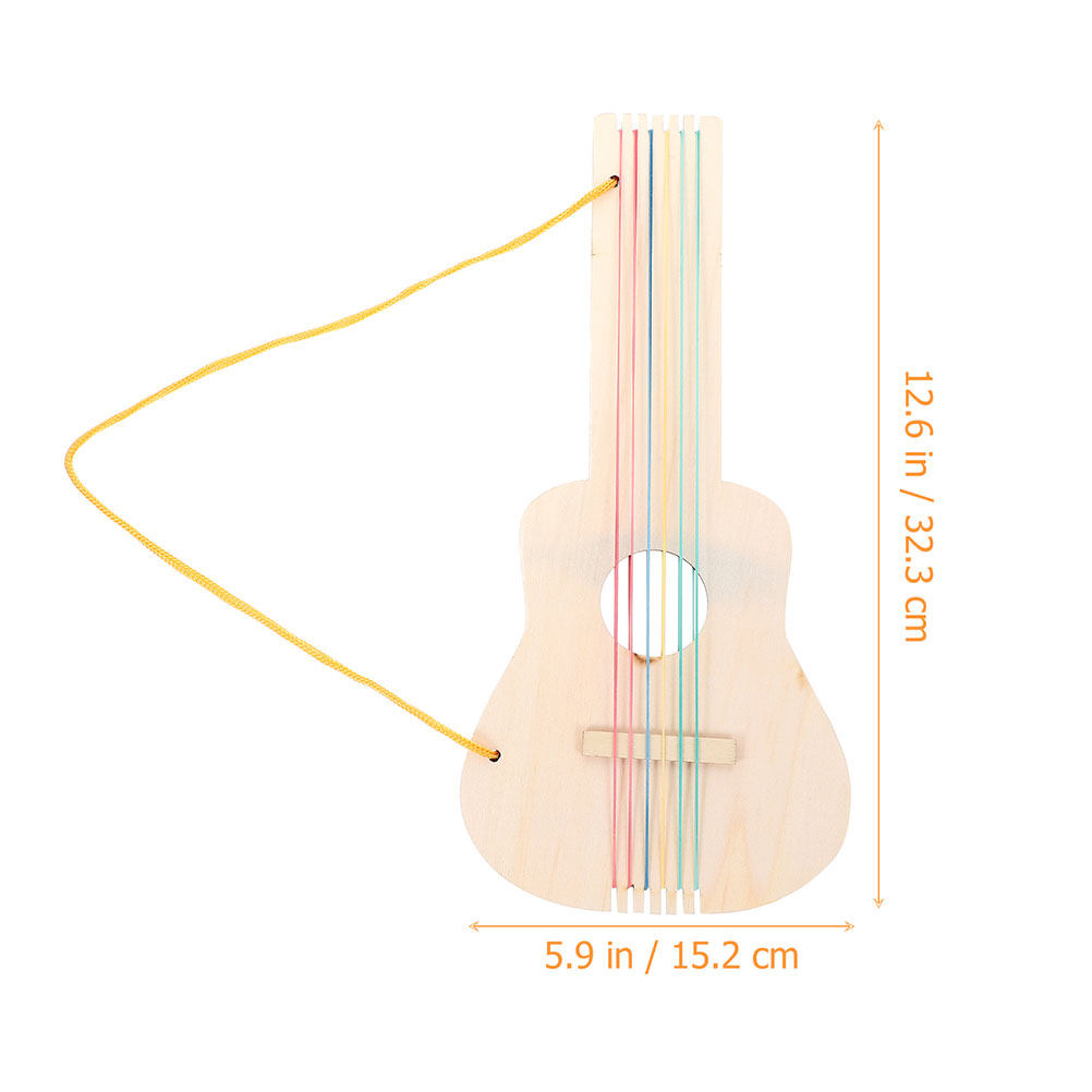 5 Buah Gitar Kayu Polos untuk  - Musical Instrument Diy For Kids ulasan dan harga