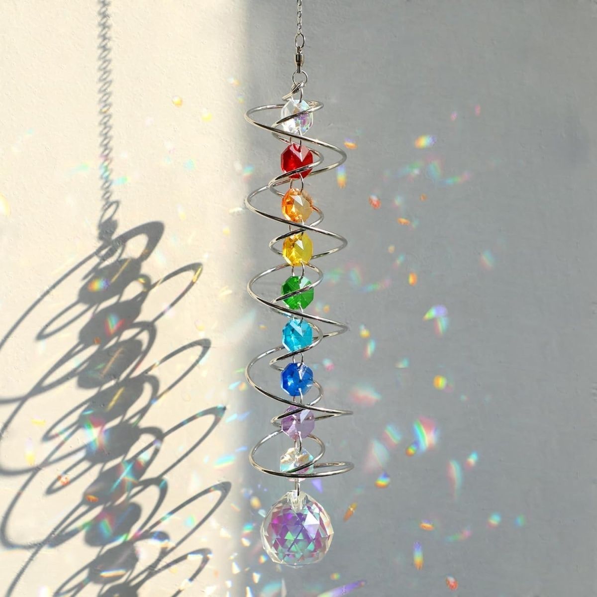 Kristal Suncatcher Menatap Bol - Wind Chime Tubular ulasan dan harga