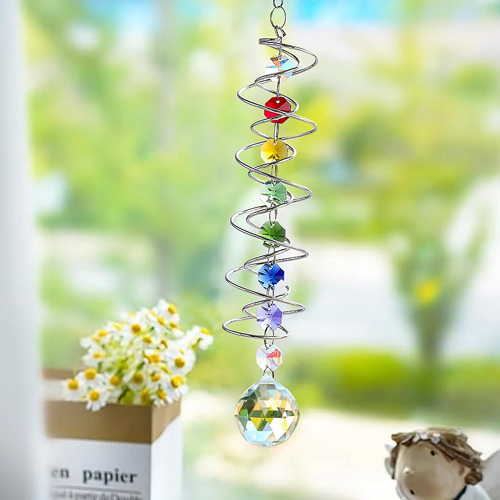 Kristal Suncatcher Menatap Bol - Wind Chime Tubular ulasan dan harga