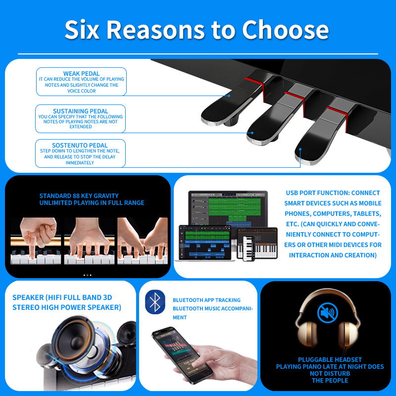 Piano Digital Portabel 88 Tuts - Musical Instrument No Touch ulasan dan harga